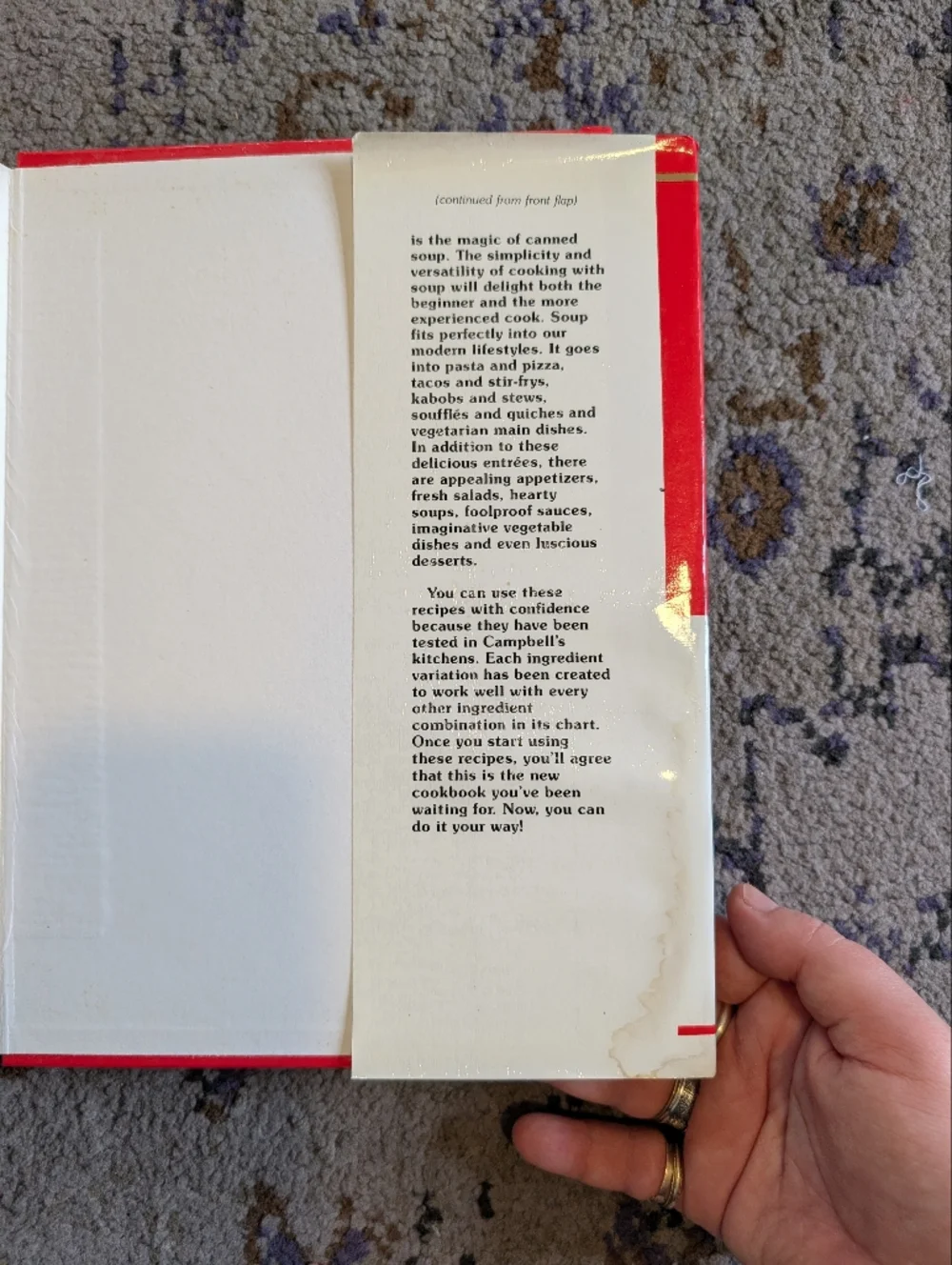 1985 First Edition Printing Campbell's Creative Cooking With Soup
